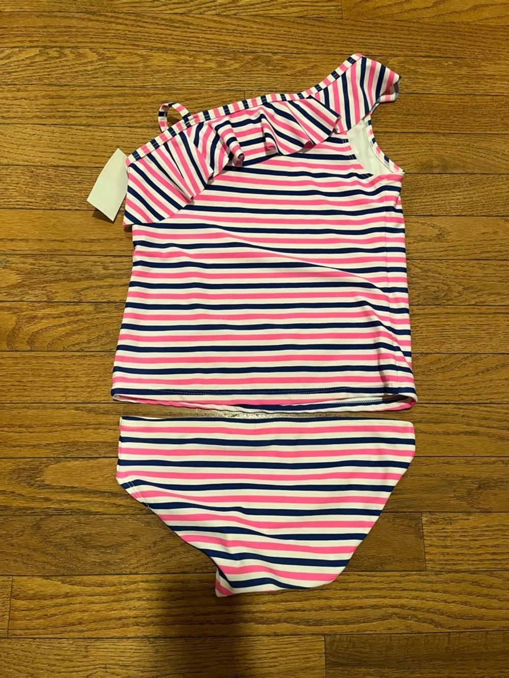 Girls striped tankini size 14, NWT